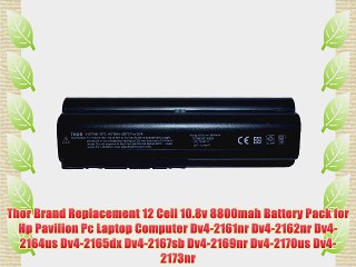 Thor Brand Replacement 12 Cell 10.8v 8800mah Battery Pack for Hp Pavilion Pc Laptop Computer