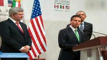 Peña Nieto hace el ridículo frente a Barack Obama   No sabe que es un BILLÓN en Ingles