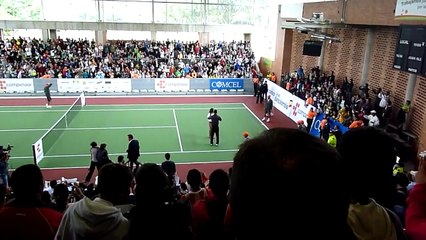 Djokovic and Nadal dancing With Girl In Tennis court