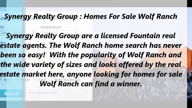 Synergy Realty Group : Homes For Sale Wolf Ranch