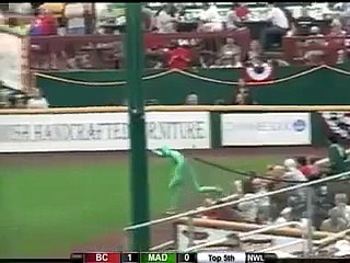 Morphsuits - Madison Mallards Fan in Green Morph Suit Streaks