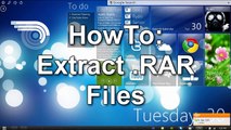 Windows - How to Extract RAR Files