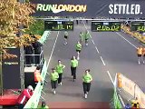 Nike 10K Run me at the finishing line