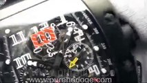 sku5680 Swiss Replica Watches Replica Richard Mille RM011 Philippe Massa PVD Grey A2813