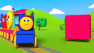Bob, The Train - Building with shapes - Shape song - Shapes