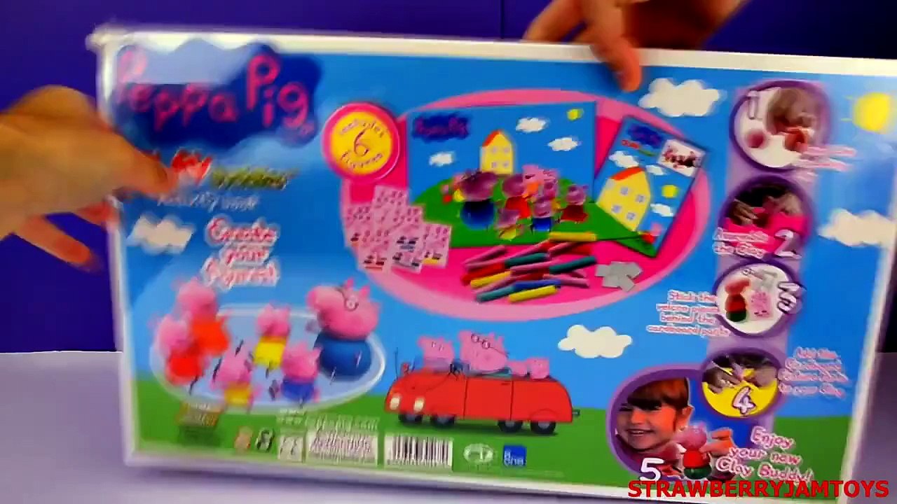 Peppa Pig Play Doh Cookie Monster Create Your Own Figures Clay Buddies Family Pack Strawbe