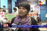 Jóvenes convocan marcha contra nueva ley laboral para este jueves