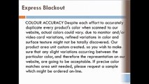 Blackout blinds Varieties