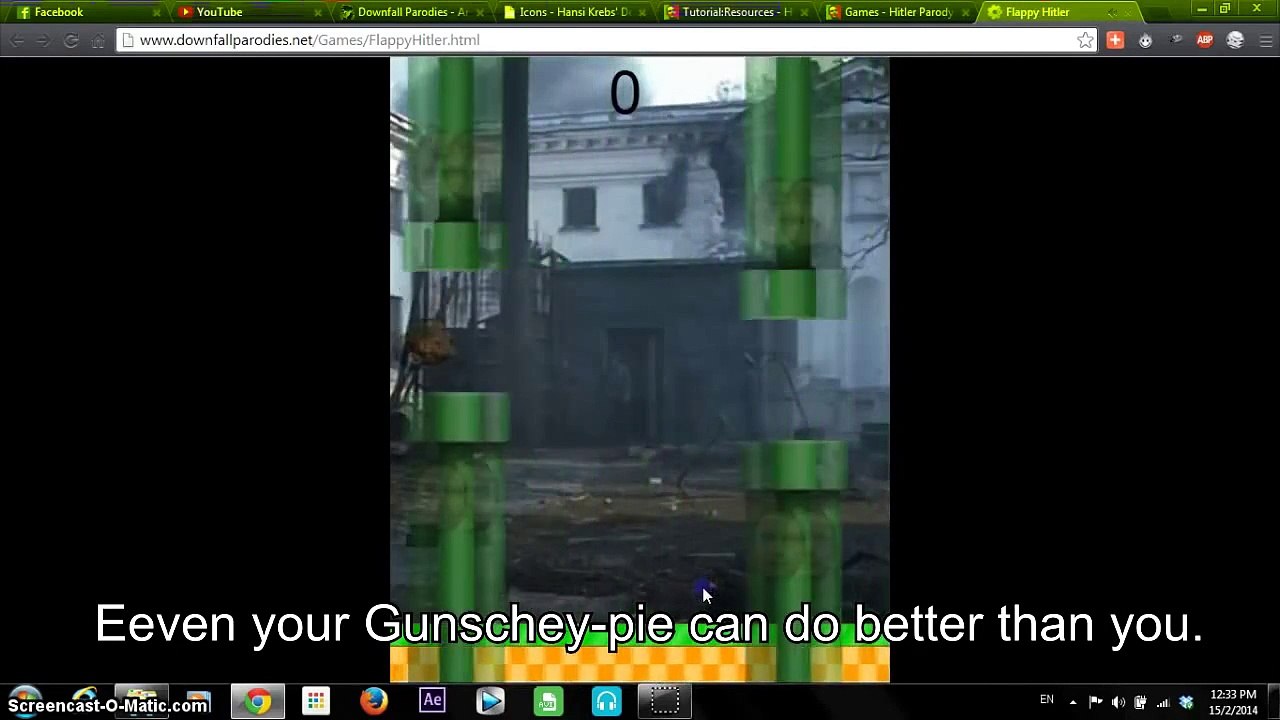 Hitler plays "Flappy Hilter"