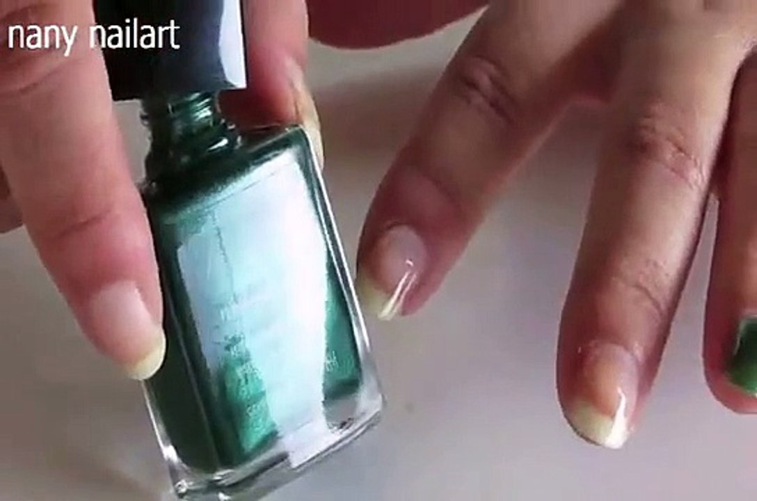 diseño de uñas con algodon / nail art with cotton
