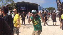 Arrivée des festivaliers sur le site