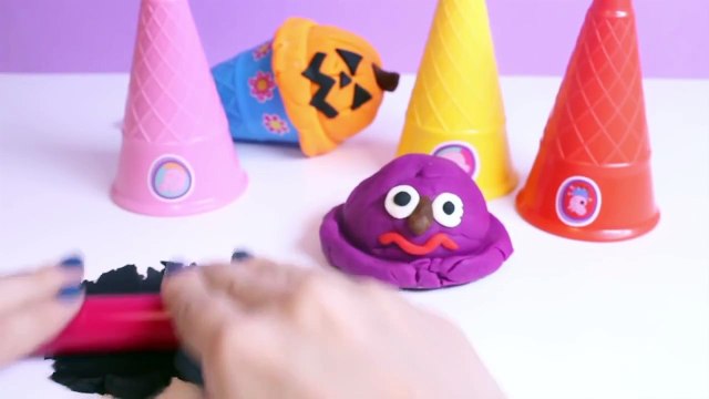 Halloween Peppa Pig Ice Cream Parlor Building Toys Play Doh Ice Cream DIY La Heladería de Peppa Pig