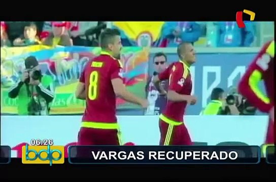 Copa América 2015: Vargas volvió a entrenar y Pizarro sería reemplazante de Farfán