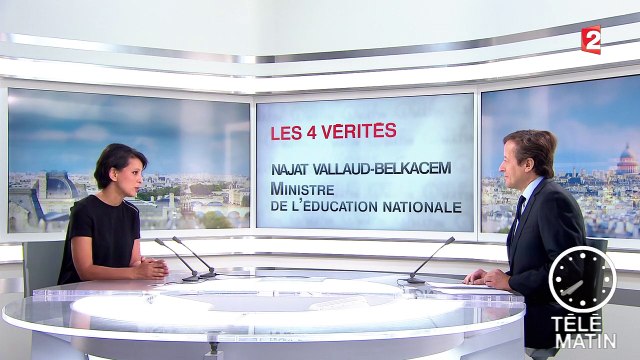 Les 4 Vérités : Najat Vallaud-Belkacem constate une vraie démobilisation de la droite
