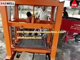 4-40 block making machine, brick making machine, Máquina de motor eléctrico para hacer bloques