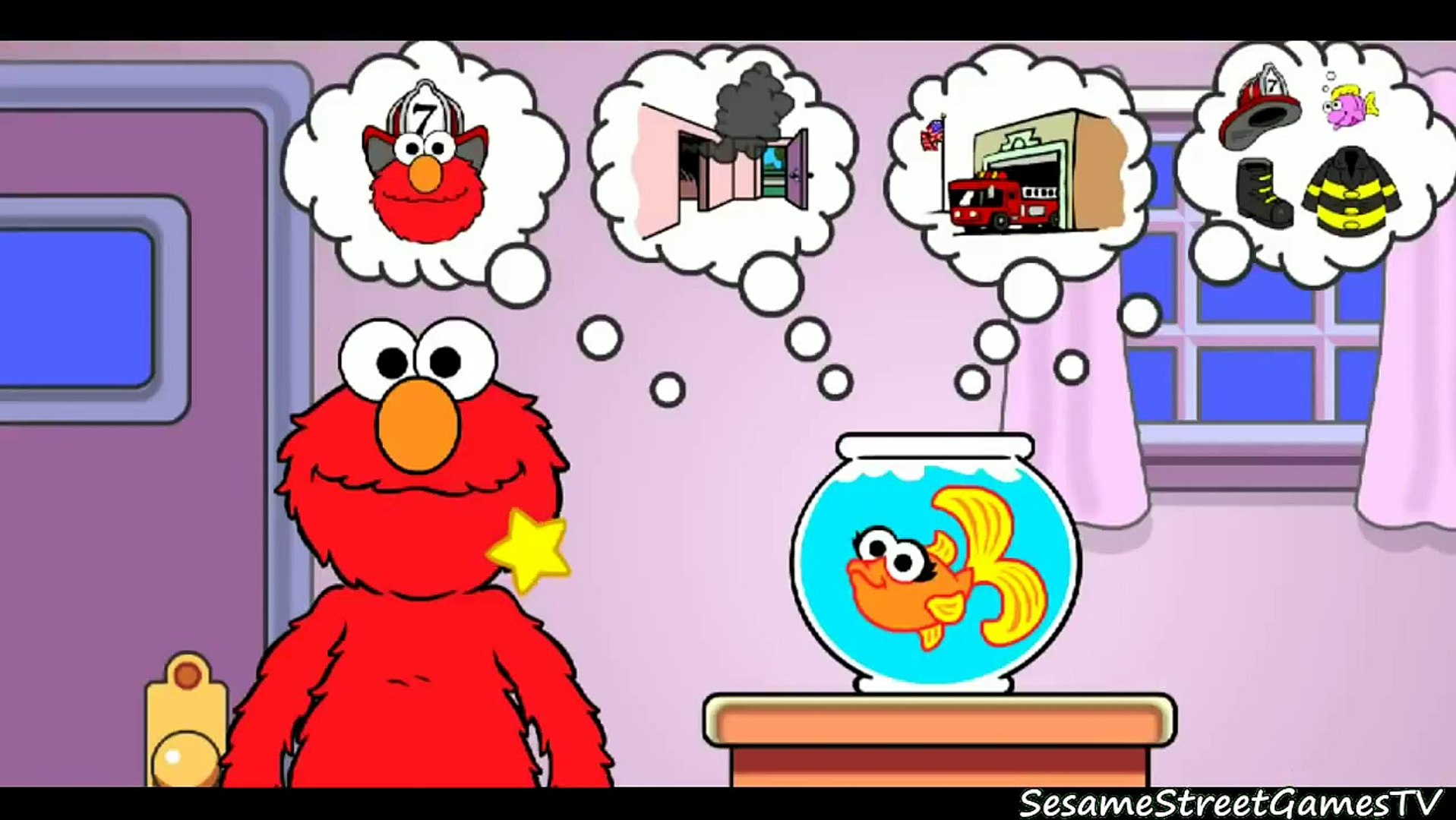 Sesame Street Elmo's Fire Safety Educational Kids And Children Games  English - video Dailymotion