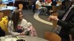 Magician Caleb Wiles performs for Franklin College students