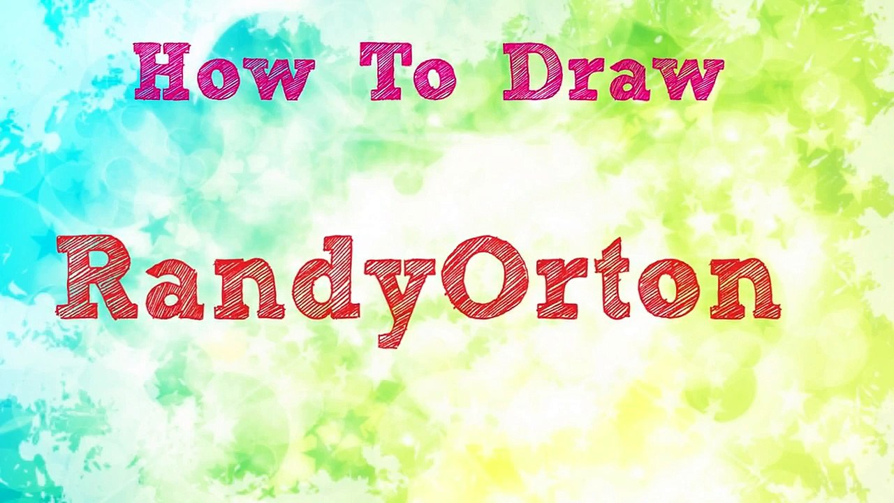 How to draw Randy Orton ( Speed Drawing )