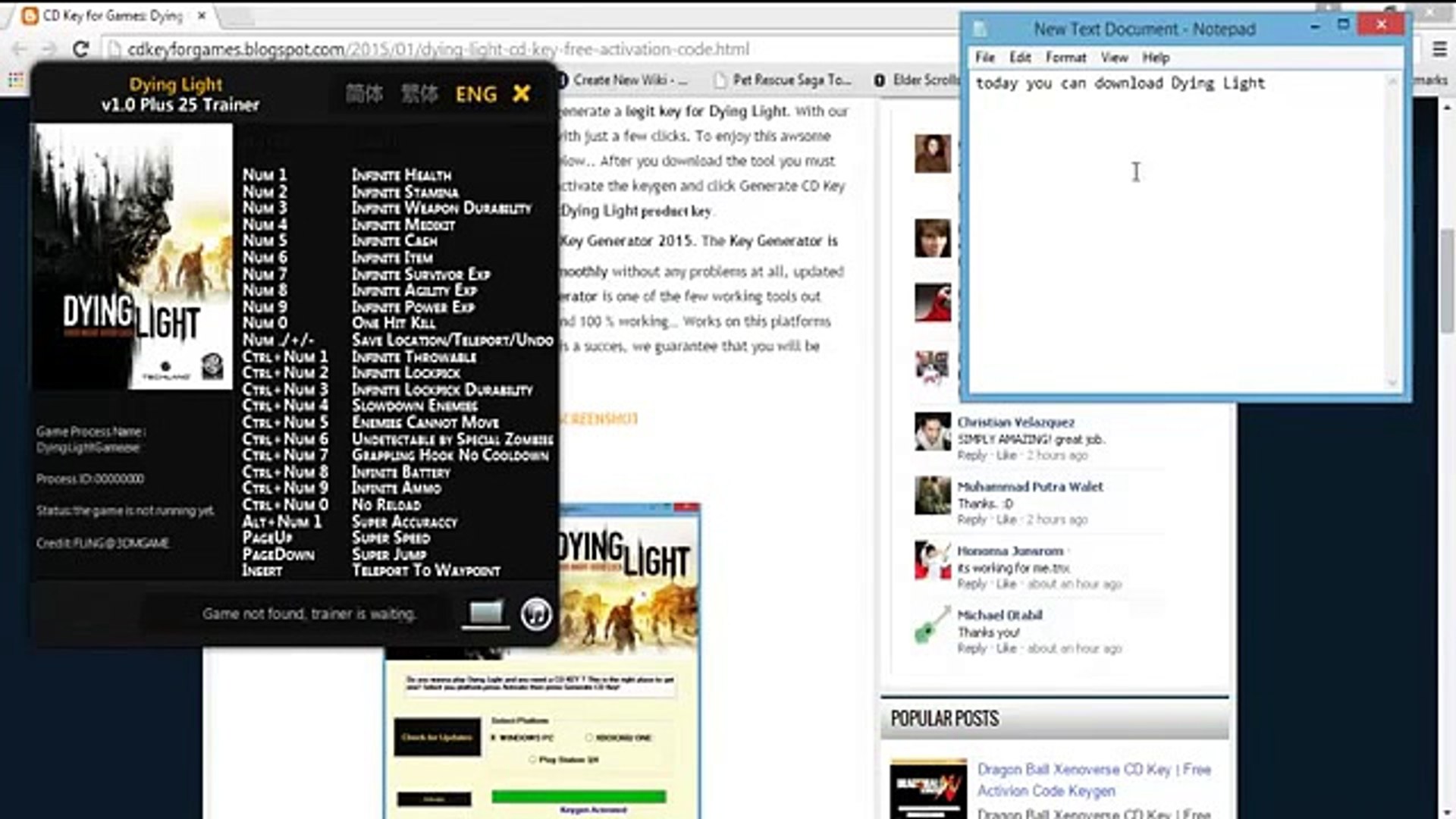 Dying Light Trainer 25 Free Steam Key Video Dailymotion
