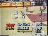 Spurs @ Bulls 1990-91: Michael Jordan 39 points, 9 assists.