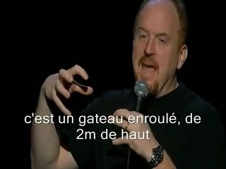 Louis CK chewed up 2/5 stfr (french subs)