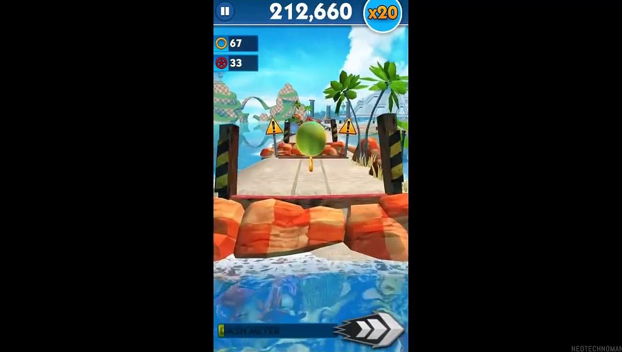 Sonic Dash (iOS) - Chuck Gameplay (Angry Birds Epic Crossover)