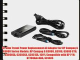 HP Slim Travel Power Replacement AC Adapter for HP Compaq G G3000 Series Models: HP Compaq