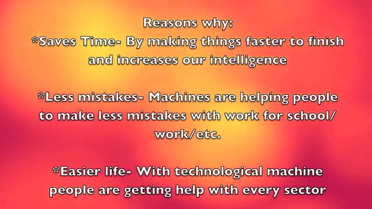 Advantages and disadvantages of technology