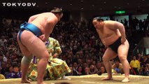 TOKYODV NUGGETS: Asashoryu Tosses Baruto in Sumo Match (HD)