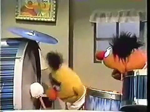 Classic Sesame Street - Ernie and Bert play the drums