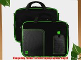 Lime Green Pindar Ultra Durable 13 inch Tactical Messenger bag for your Lenovo U300S Ultrabook