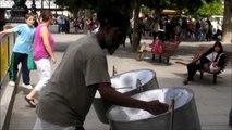 London Street Music from Steel Drums, Steel Pans. Caribbean Instrument