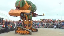 MegaBots - Mk II Mech Piloted Robot At Maker Faire 2015