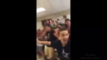 Unlikely hero causes chaos with INSANE dance off routine   Nerdy White Kid Owns Dance Off VIDEO