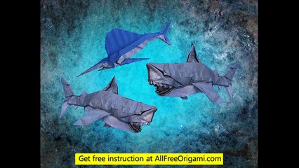 how to make a origami shark