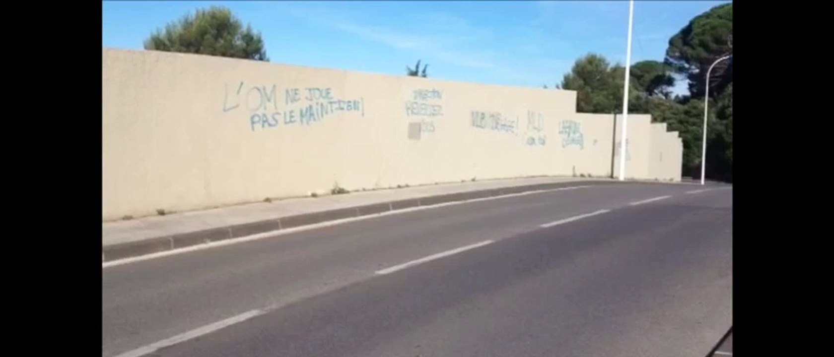 OM : les murs de la Commanderie tagués cette nuit