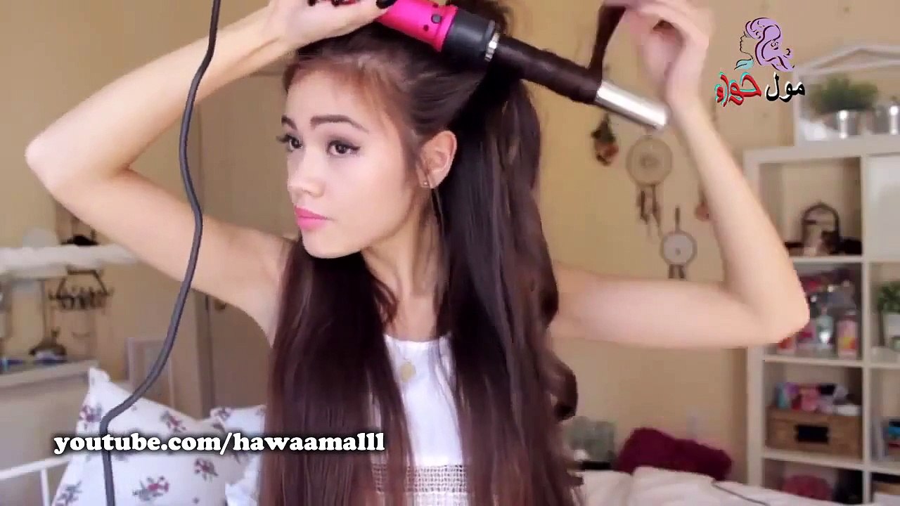 طريقة عمل تسريحة شعر كيرلى " مموج " باستخدام الفير- طريقة استخدام الفير