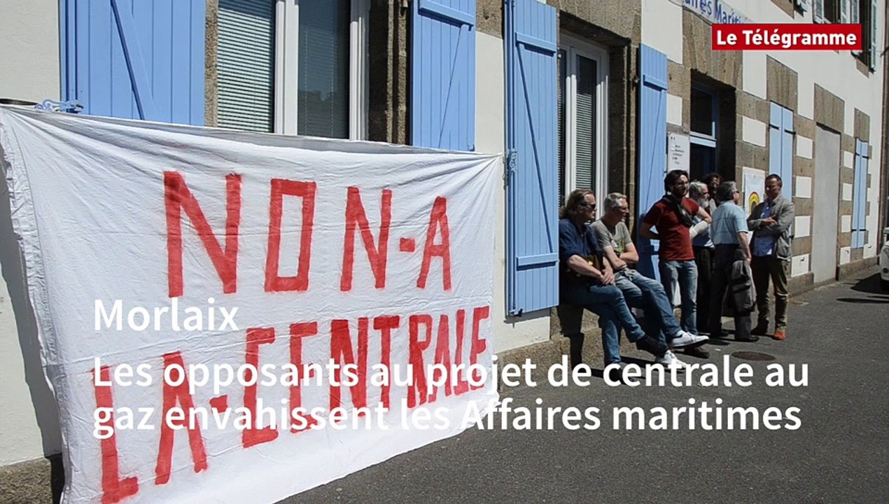 Morlaix. Les opposants au projet de centrale au gaz envahissent les Affaires maritimes