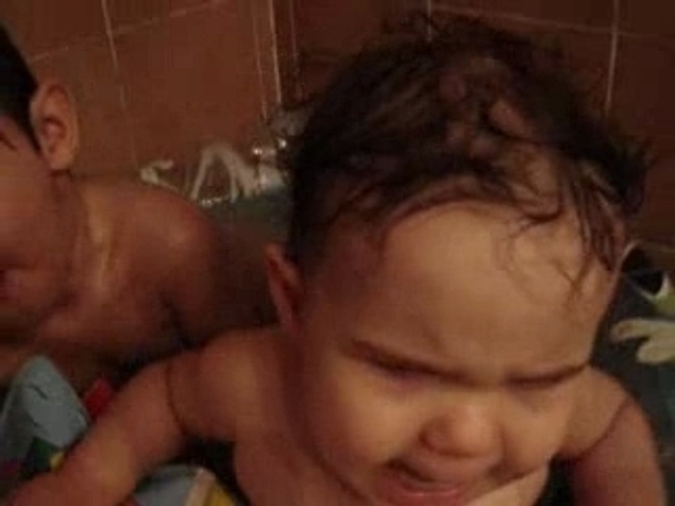 dans le bain