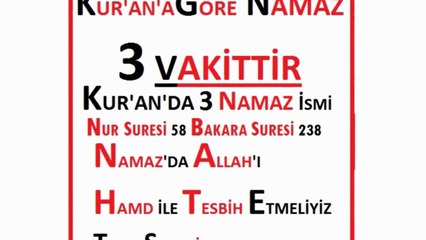 KURAN'A GÖRE NAMAZ NASIL KILINIR
