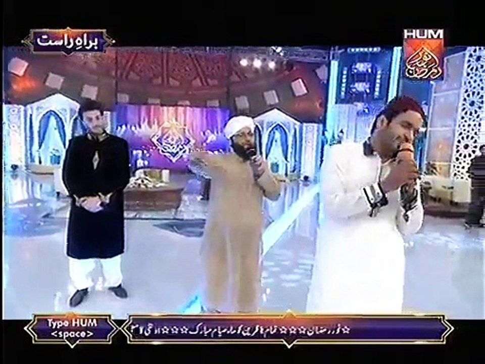 Muhammad Khawar & Tahir Nadeem Qadri Reciting Naat at Noor e Ramazan HUM TV 19 June 2015