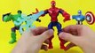 Superheroes Mashers Marvel Action Heroes Spiderman The Incredible Hulk Captain America Sup