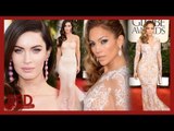 Megan Fox & Jennifer Lopez White Hot Style Golden Globes 2013 RED