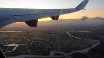 KLM MD11 approach and landing at Amsterdam (AMS/EHAM) after flight from Paramaribo (PBM/SMJP).