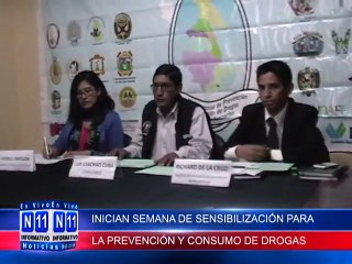 N11 Informativo POR EL DIA DE LA LUCHA CONTRA EL CONSUMO INDEBIDO DE DROGRAS LA COMULPRED INICIAN SEMANA DE SENSIBILIZACION PARA LA PREVENCION Y CONSUMO DE DROGAS