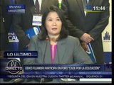 Keiko Fujimori respalda ley de gratificaciones: 