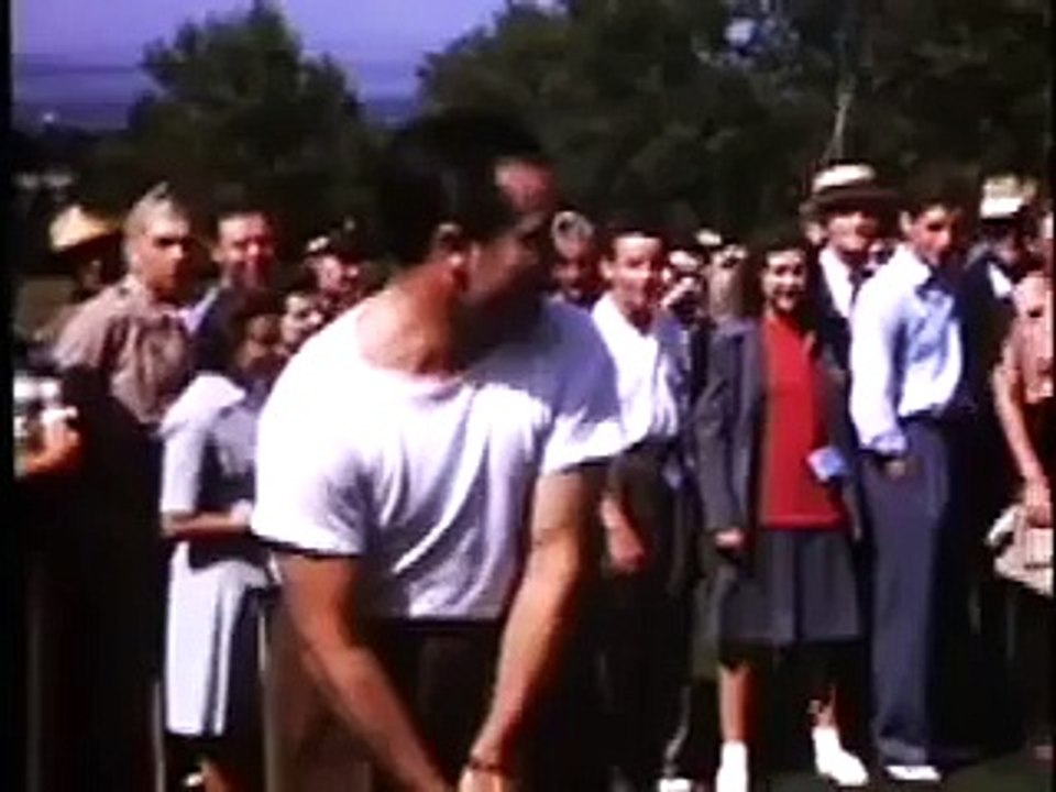 Bob Hope and Bing Crosby playing golf at Broadmoor in 1946