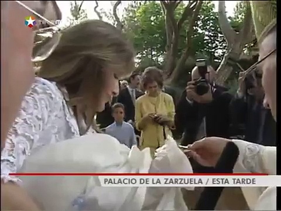 Bautizo de Sofía de Borbón Ortíz