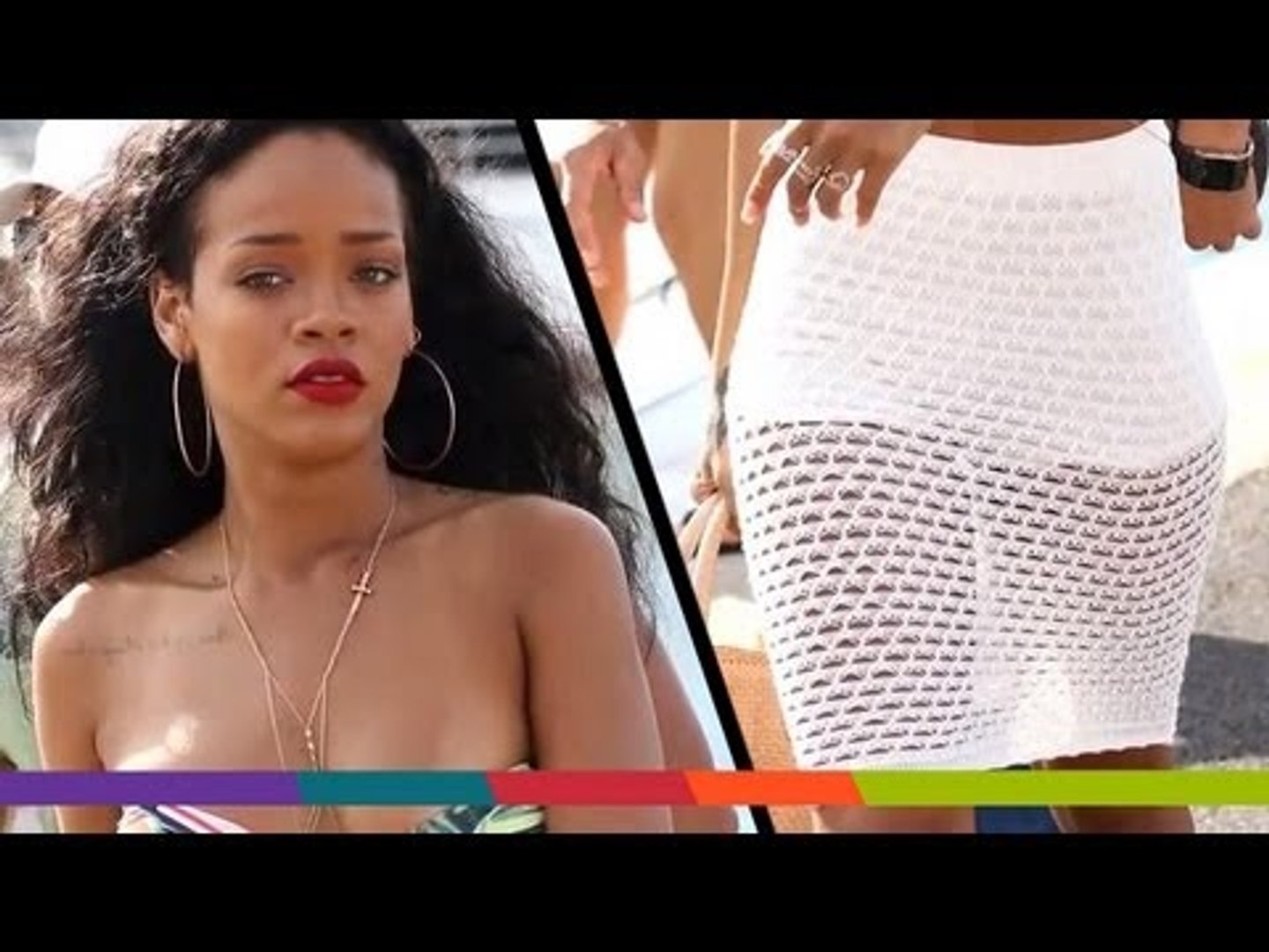 ⁣Rihanna's Sheer White Skirt: The Latest in Celebrity Trends!