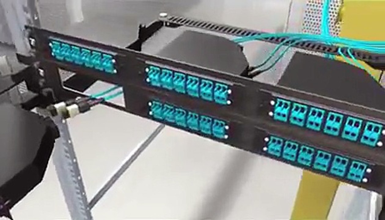 Cassete de fibra óptica MPO Hi-D preconectorizada Tyco AMP Netconnect Represa